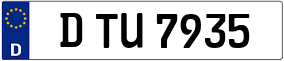 Trailer License Plate